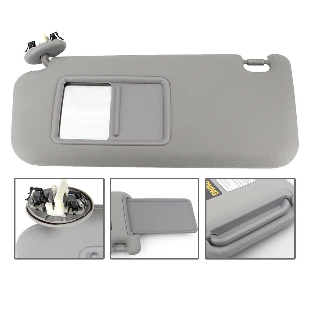 자동차 왼쪽 오른쪽 교체 선바이저 블록 쉐이드, 도요타 RAV4 2006-2013 드라이버 그레이 베이지, 74320-42501-B2 74320-42501-A1