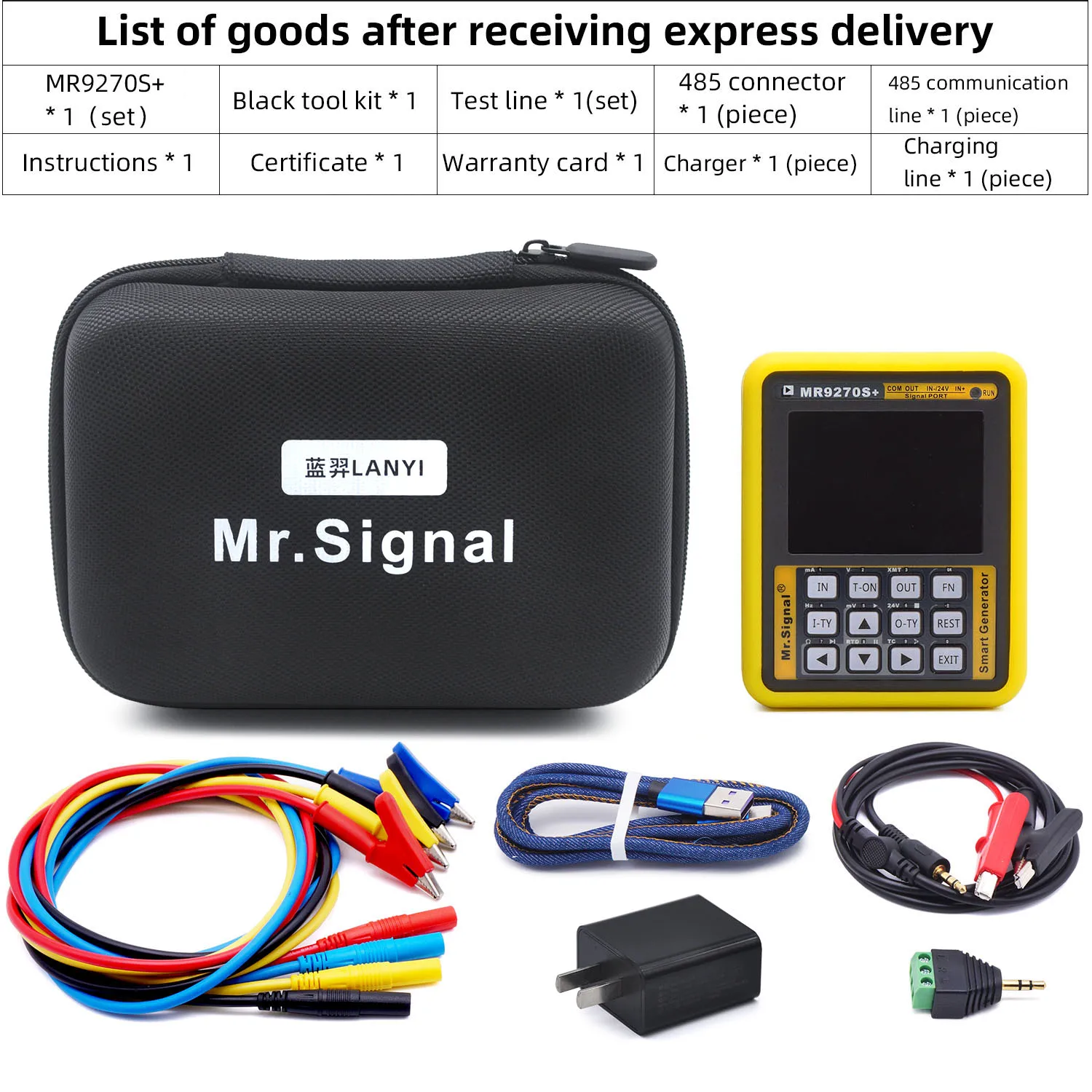 MR9270S+,4-20MA Signal Generator Calibrate Current Voltage PT100 Thermocouple Pressure Transmitter Logger PID Frequency Handheld 4