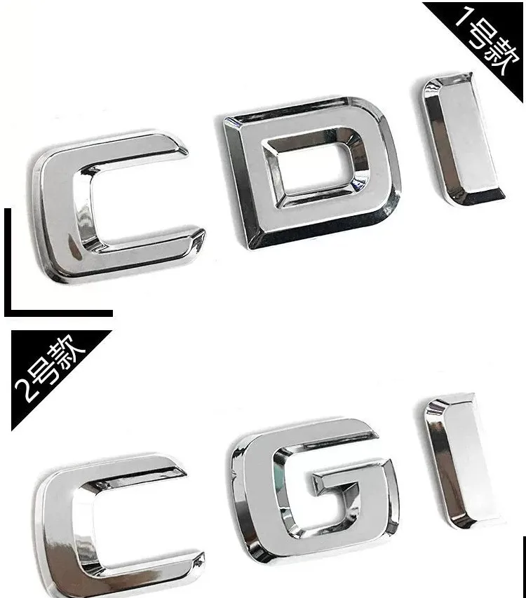 3D Abs Cdi Lettere Sticker Car Trunk Badge Per Mercedes Benz B180 E260 E200 C200 Glk 220 250 Ml 320 Cdi Emblem Logo Accessori