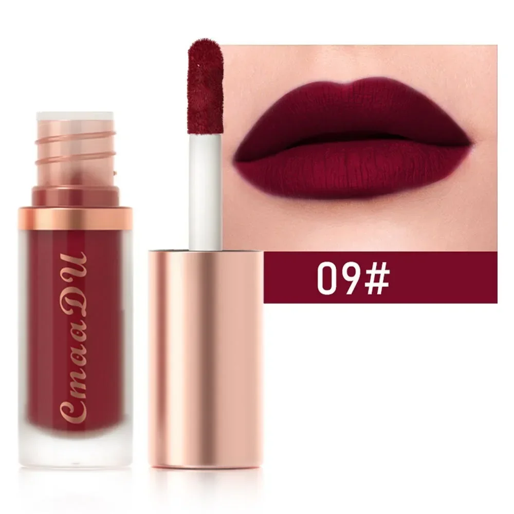 12 Colors Matte Lipstick Red Waterproof Sexy Makeup Lip Tint Smooth Nude Brown Pink Long Lasting Non-stick Lip Cosmetic Make Up 5