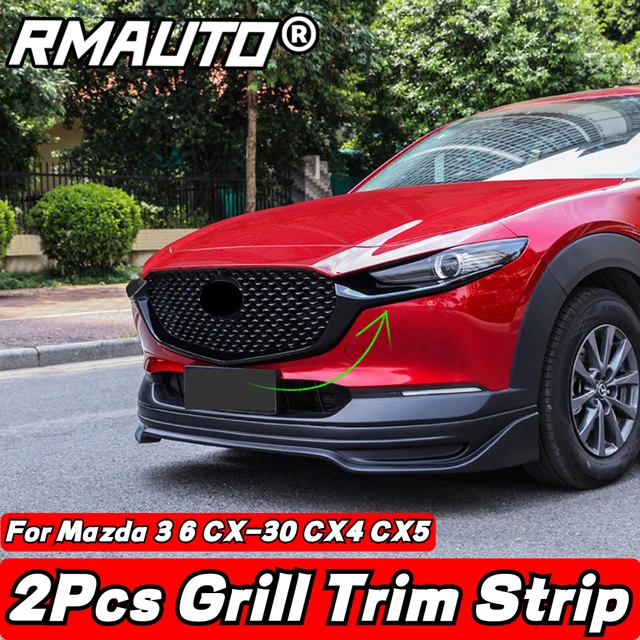 Glanz Schwarz Frontgrills Grille Trimmt Abdeckung Für Mazda CX-5