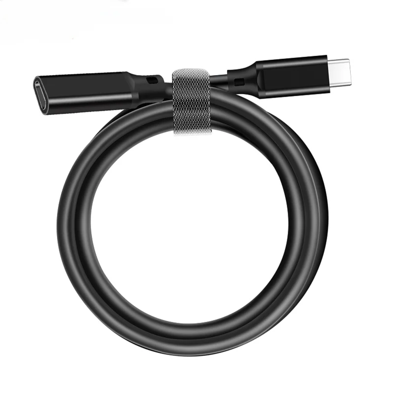 노트북용 고속 충전 케이블, USB 3.2 Gen 2 C타입 익스텐션 케이블, 수-암 데이터 라인 비디오 코드, 10Gbps
