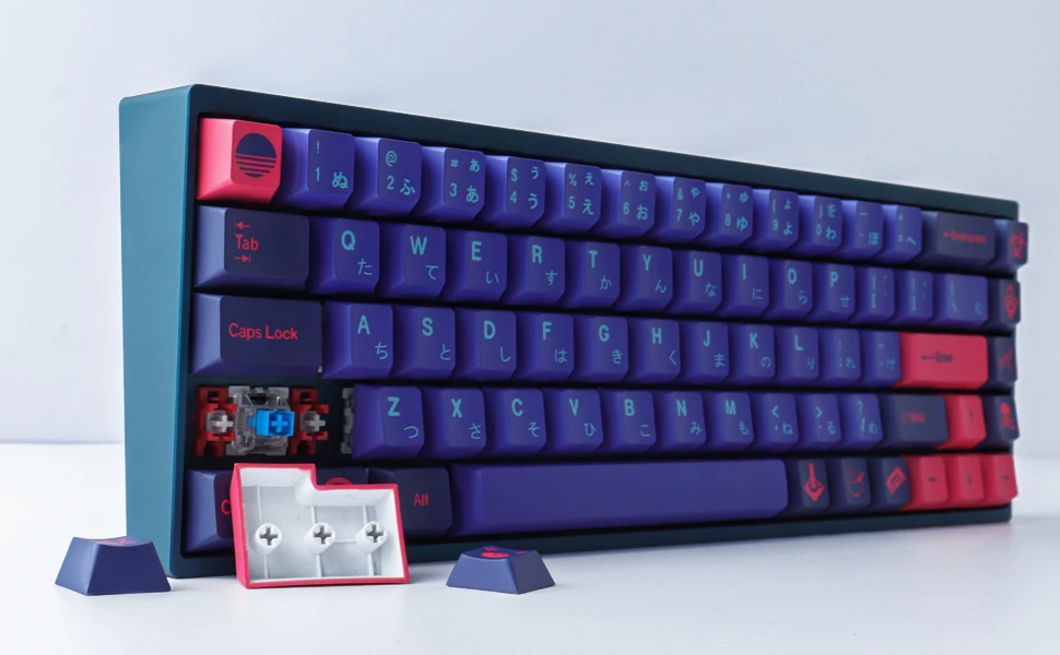 Laser Wave Keycaps, Perfil Cereja, DYE-SUB, 158 Chaves