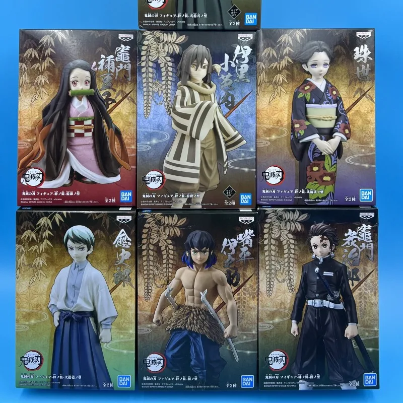 

16cm Newest Anime In Stock Bandai Original Demon Slayer Kamado Tanjirou Action Figures Pvc Model Toys Collection Doll Cool Gifts