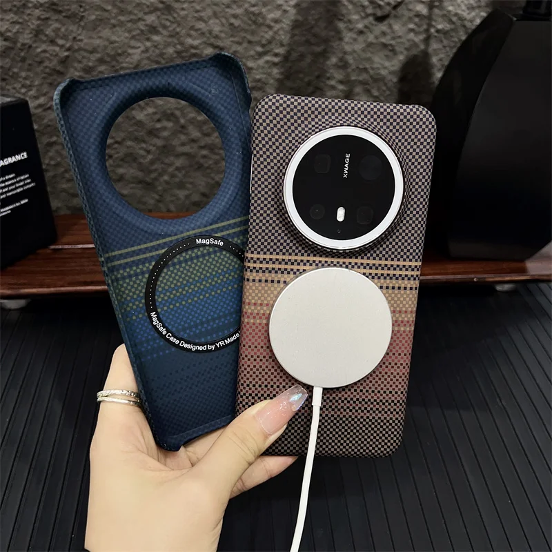 Ultra Thin Carbon Fiber Magsafe-Enabled Wireless Charging Case