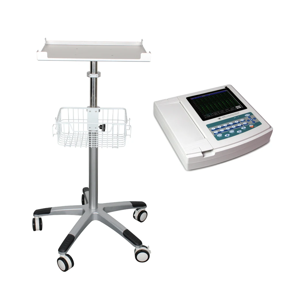 

Medical Trolley Cart with Wheels Patient Monitor Carts for Sale Emergency Medicine Trolley for Clinic