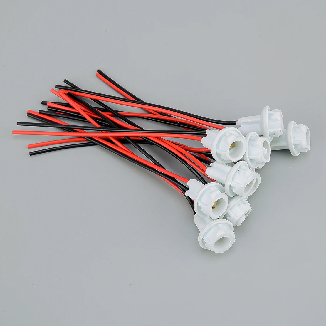 

10Pcs T10 168 194 912 921 LED Bulb Tail Light Connectors Socket Harness Pigtail Rubber Wedge 161B 2821 W5WB 2825ST 2886X 906NA