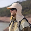Multifunction Baseball Cap with Neck Flap Men's Summer Anti-UV Sun Hat Women Outdoor Foldable Quick Drying Hiking Fishing Hat 2