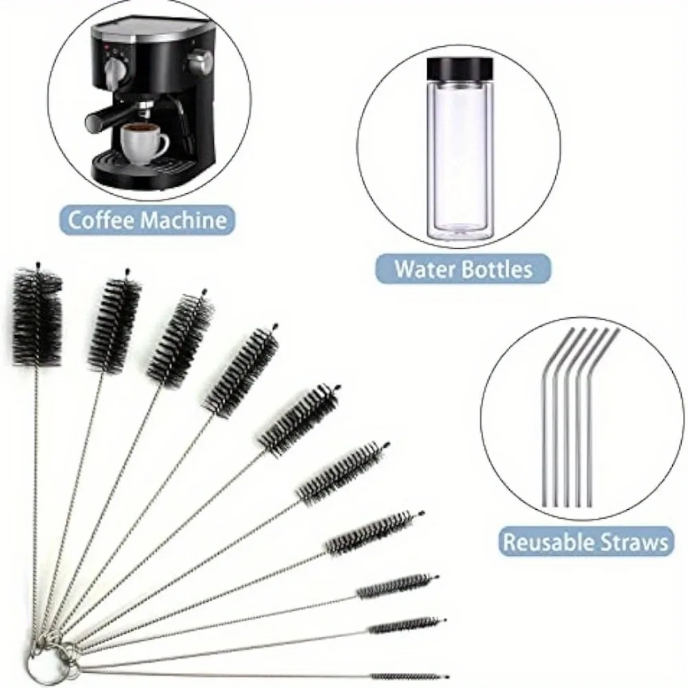 15pcs Coffee Cleaning Brush Set for Machine