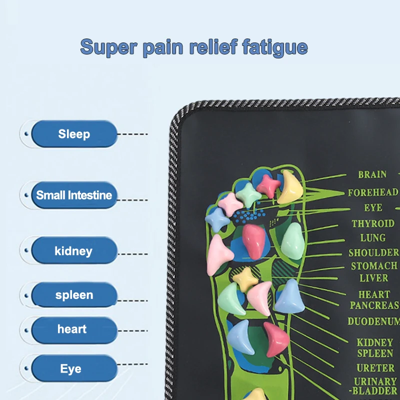 Pebble Foot Massage Pad for Blood Circulation and Relaxation