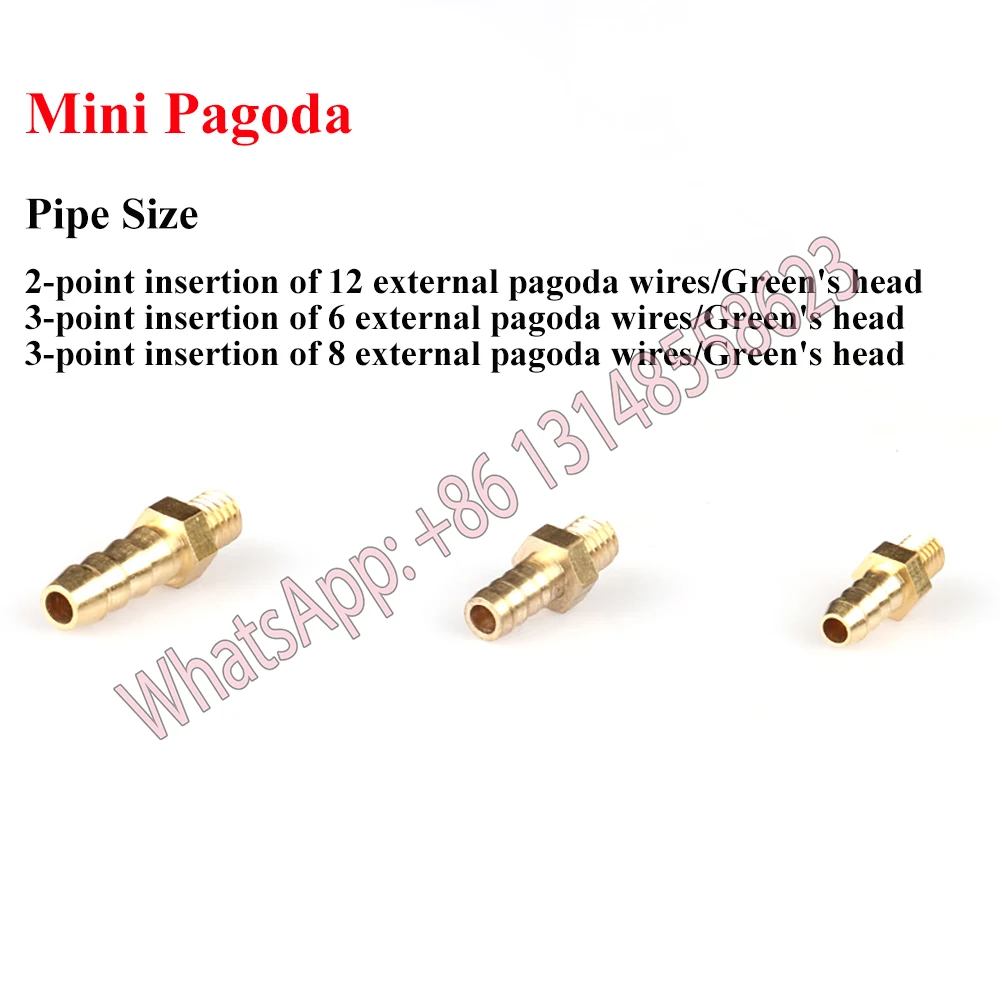 5PCS 2.5mm 3mm 4mm 5mm 6mm 8mm 10mm OD Hose Barb M3 M4 M5 M6 M8 Metric Male Thread Brass Pipe Fitting Coupler Connector Ada 5