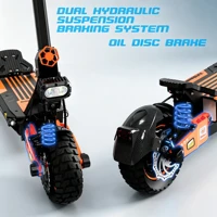 Trottinette Électrique Double Moteur 2400W, Batterie 52V 20.8Ah, 65km Autonomie, Frein à Disque, Pneus 10", Pliable, Charge 200kg 5