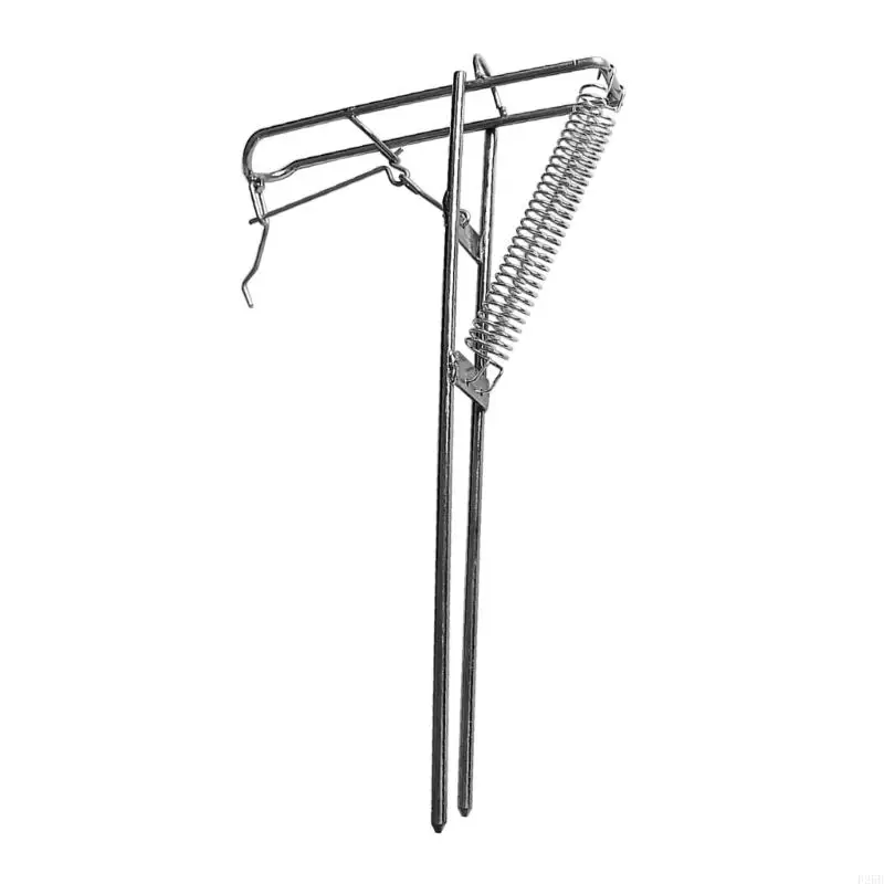 Fishing Rod Stand Rack Folding Automatic Double Spring Angles Fishing Rod Holder Rack Ground Support Bracket