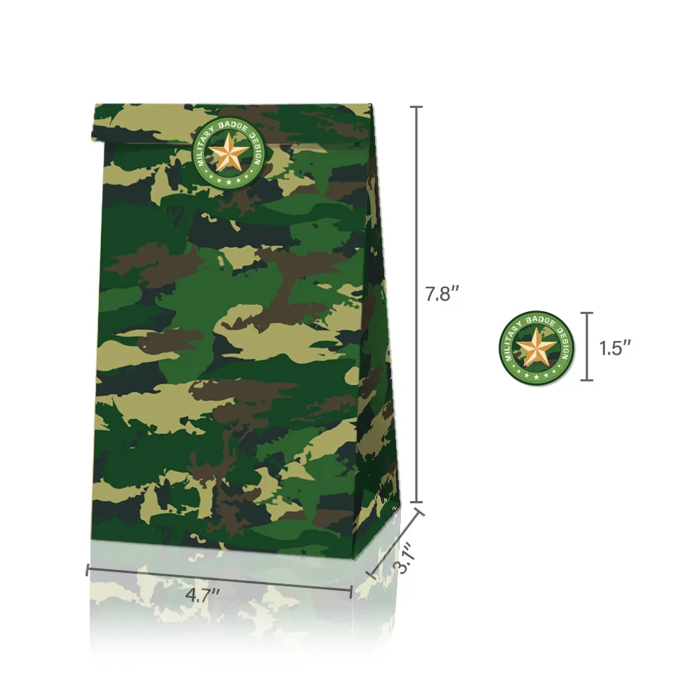 Armee Camouflage Party Folie Tank Flugzeug Ballon Camo Latex Ballon Banner Kuchen Topper für Jungen Militär Geburtstag Dekorationen Spielzeug – Detail 23