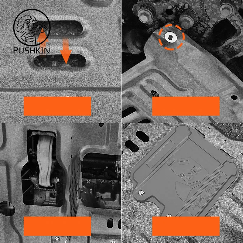 For Haval Dargo Engine Chassis Guard Cover Protector Manganese Steel Accessories Auto Parts
