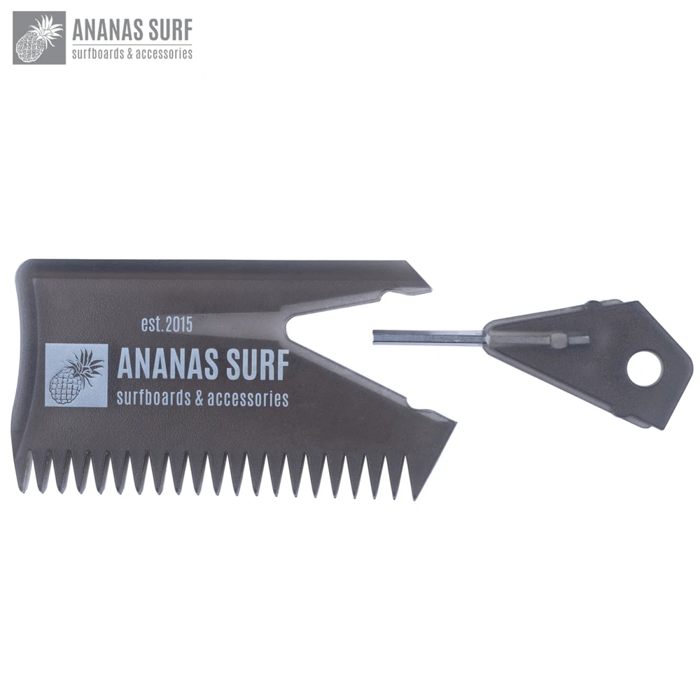 Ananas Surf Wax Comb Surfboard SUP Wax Remove Comb With Fin Key for Water Sports Surf sports accessory surf wax