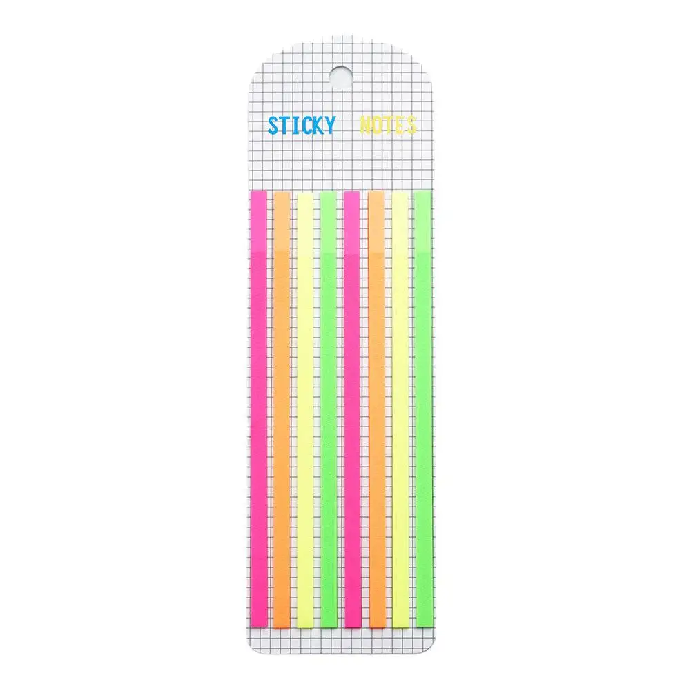 Color Sticky Notes Waterproof Transparent Highlighter Morandi Tape Neon Removable Sticky Labels Transparent Office Sc S6O7