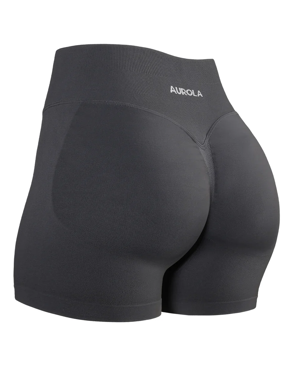 Aurola Yoga Shorts Impact Gym Shorts Women&rsquo;s Fitness Sports Ribbed Band Yoga Workout Scrunch Butt Seamless Leggings