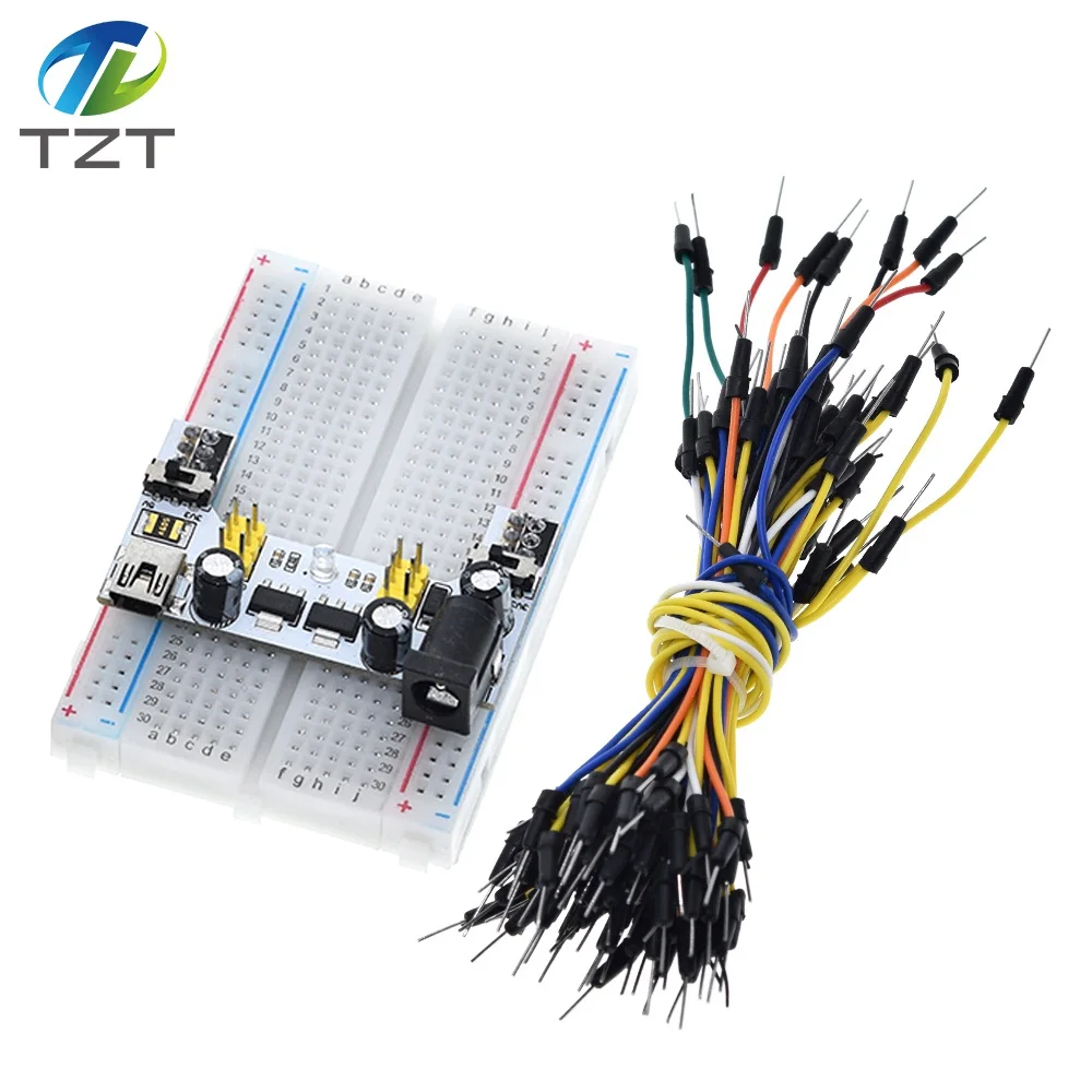 Kit Protoboard 830 pontos Fonte MB102 Jumpers - Arduino e Cia