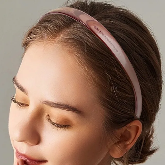 Color Plastic Tooth Non-Slip Hairband