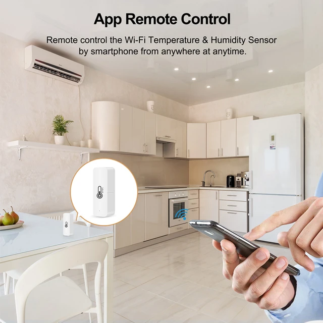 Capteur de température et humidité intelligent, Wifi, Tuya, thermomètre et  hygromètre pour maison connectée, Station météo intérieure, avec Alexa et  Google - AliExpress