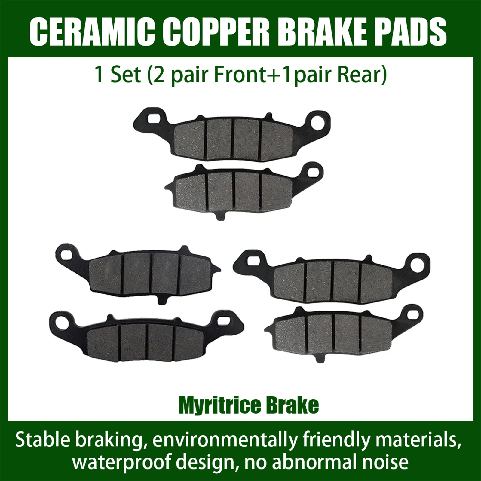 Myritrice Misura Per Kawasaki Zr 750 F 750H Vulcan Nomad Vn 1500 Vn 1600 Vn 1700 Classic Tourer Vaquero Pastiglie Freno Anteriori Posteriori