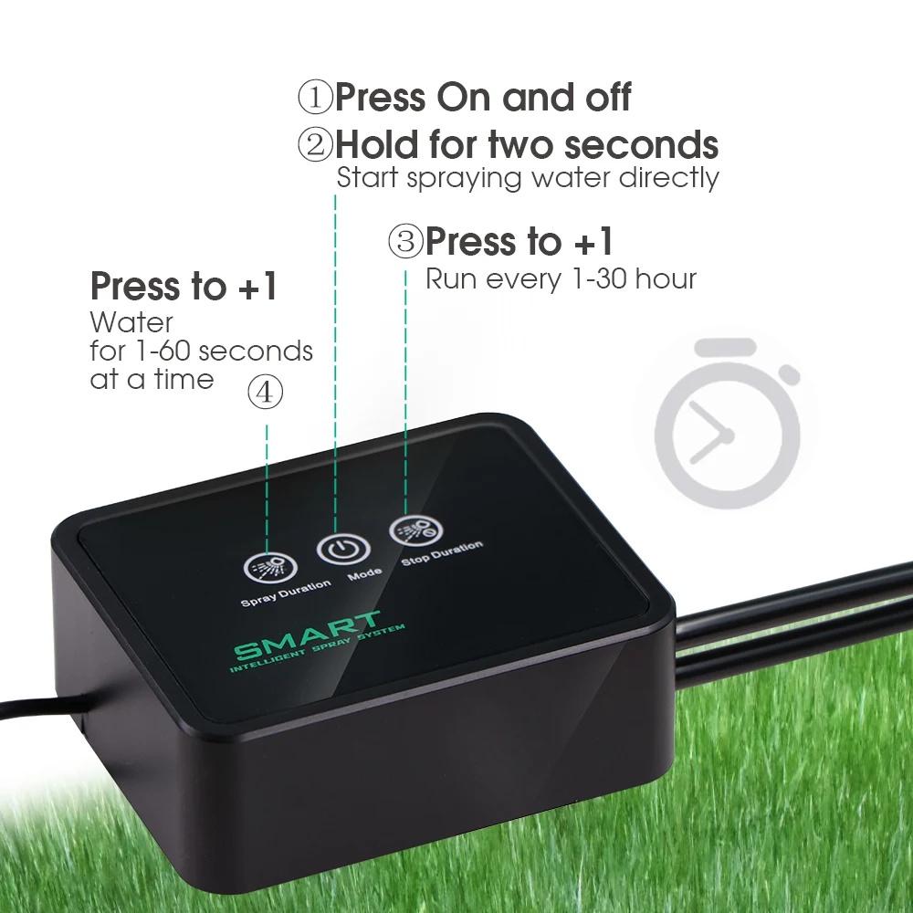 Description Picture 6 of itemIndoor Garden Electronic Humidifier Timer Water Irrigation System Reptile Automatic Terrarium Fogger Kits Mist Rainforest Spray