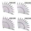 100Pcs Zebra Nail Files Set: 150/150,100/100 Grit