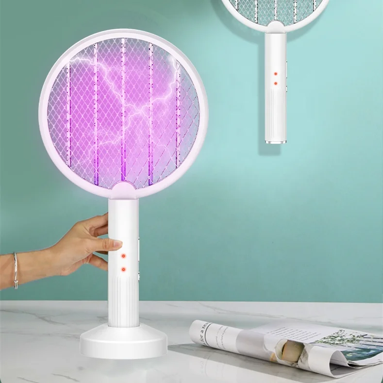 Nuovo Arrivo 2 In 1 Mini Mosquito Swatter Mosquito Killer Lamp Electric Mosquito Bat