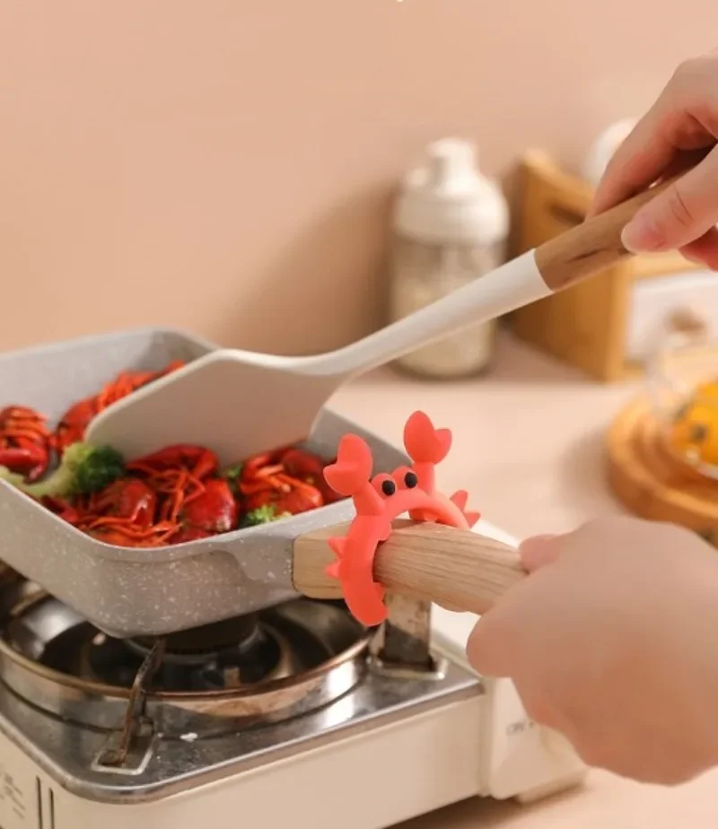 Multifunctional Spatula Holder 6/1PCS Anti Scalding Kitchen Gadgets
