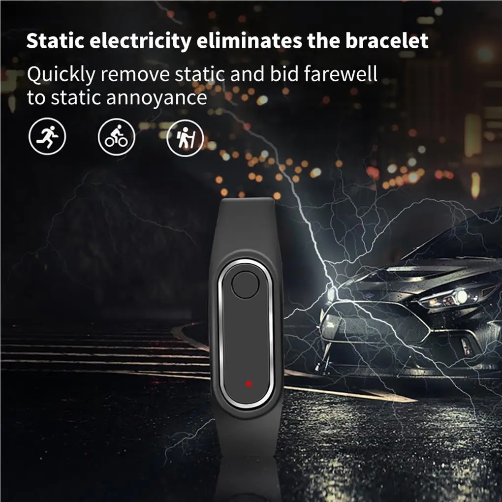 Car Anti-Static Bracelet Wireless Auto Door Removal Human Body Elimination Wristband for Men Women Accessories