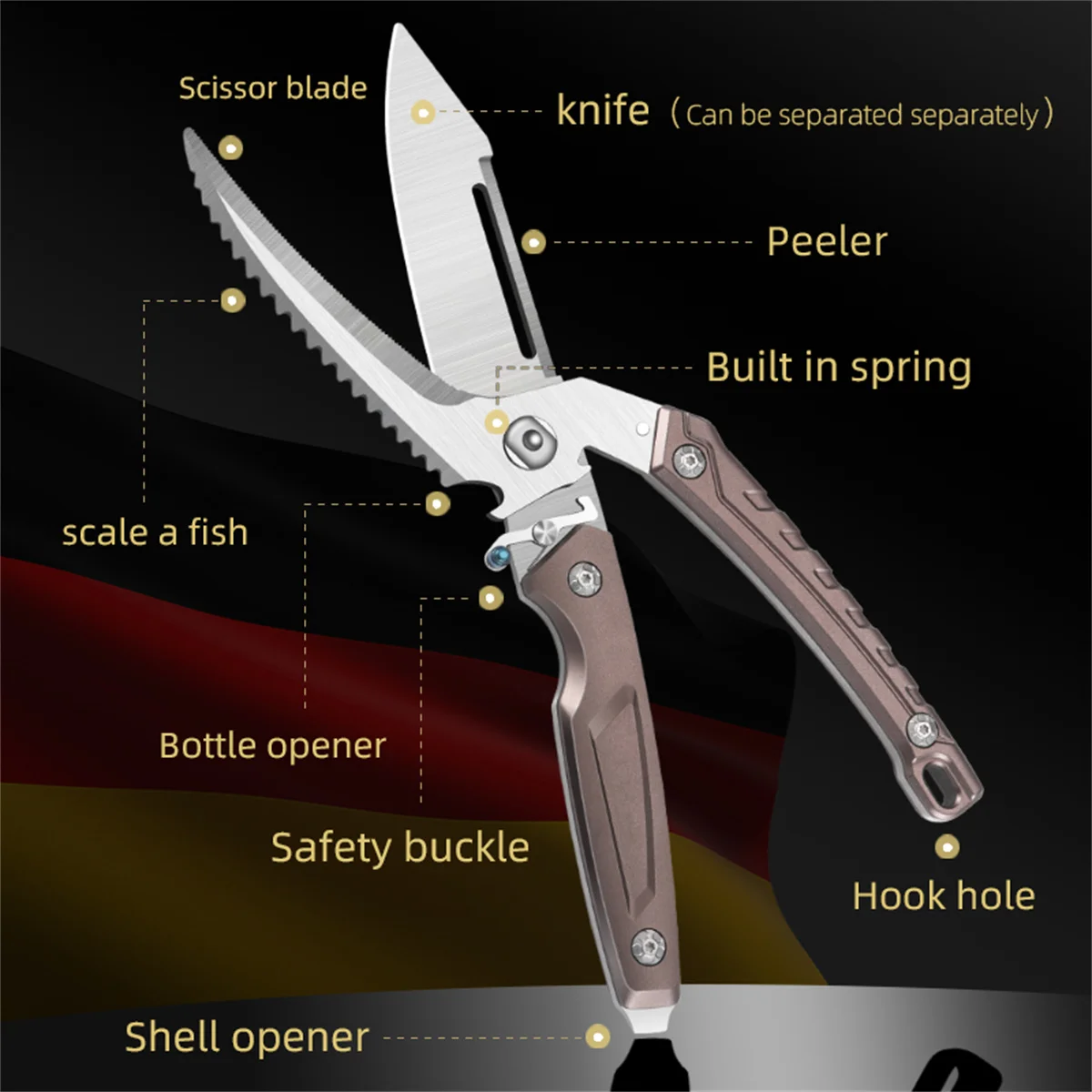 Heavy Duty Stainless Poultry Shears 3