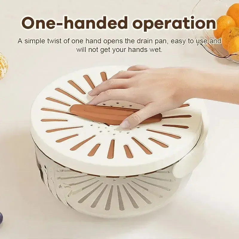 Drain Basket Storage Box Fruit Drain Wash Basket Fruit And Vegetable Dehydrating Cooler Folding Handle Food Dehydrator