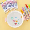 8/12 Colors Magical Water Floating Student Painting Brush Whiteboard Markers Pen Suspension Kids Educational Painting Pen Toys 2
