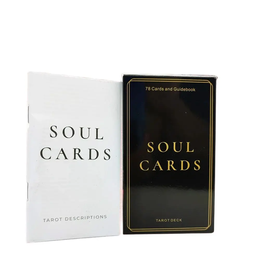 12×7CM Soul Cards Divination Tarot 78 Cards Deck and  Guide Book