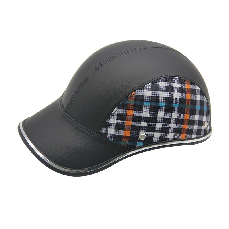

Motorcycle Half Helmet Baseball Cap StyleHalf Face Helmet Electric Bike Scooter Safety Hard Hat For Cafe Racer Vintage Cap