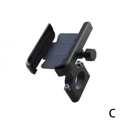 Universal 360° Rotatable Aluminum Motorcycle Phone Holder Stand (Handlebar)