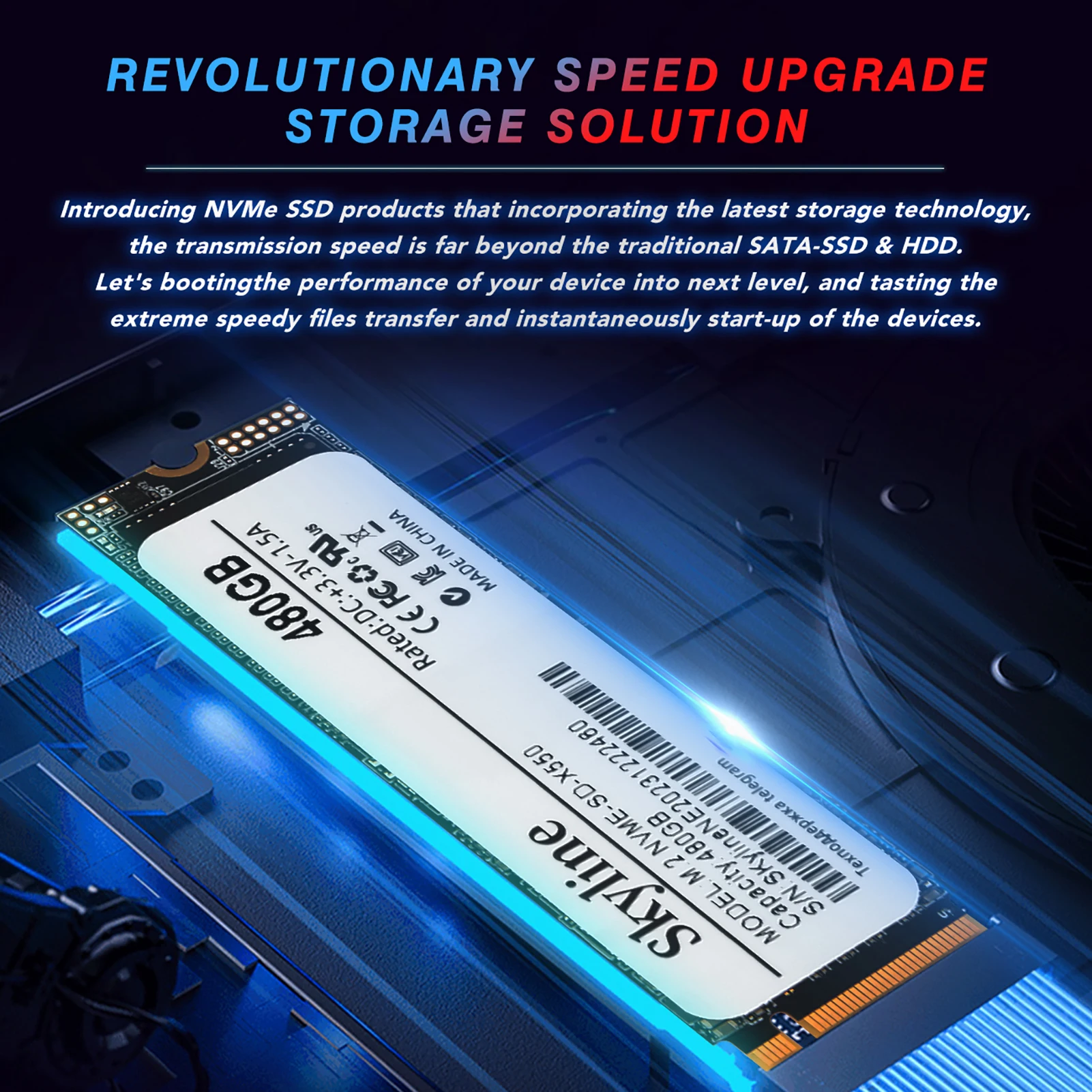 

Original 480GB/1/2TB Hard Disk M.2 2280 SSD NVMe PCIe Read/Write Speed 1800/600 MB/s Gaming Desktop Laptop Solid State Drive