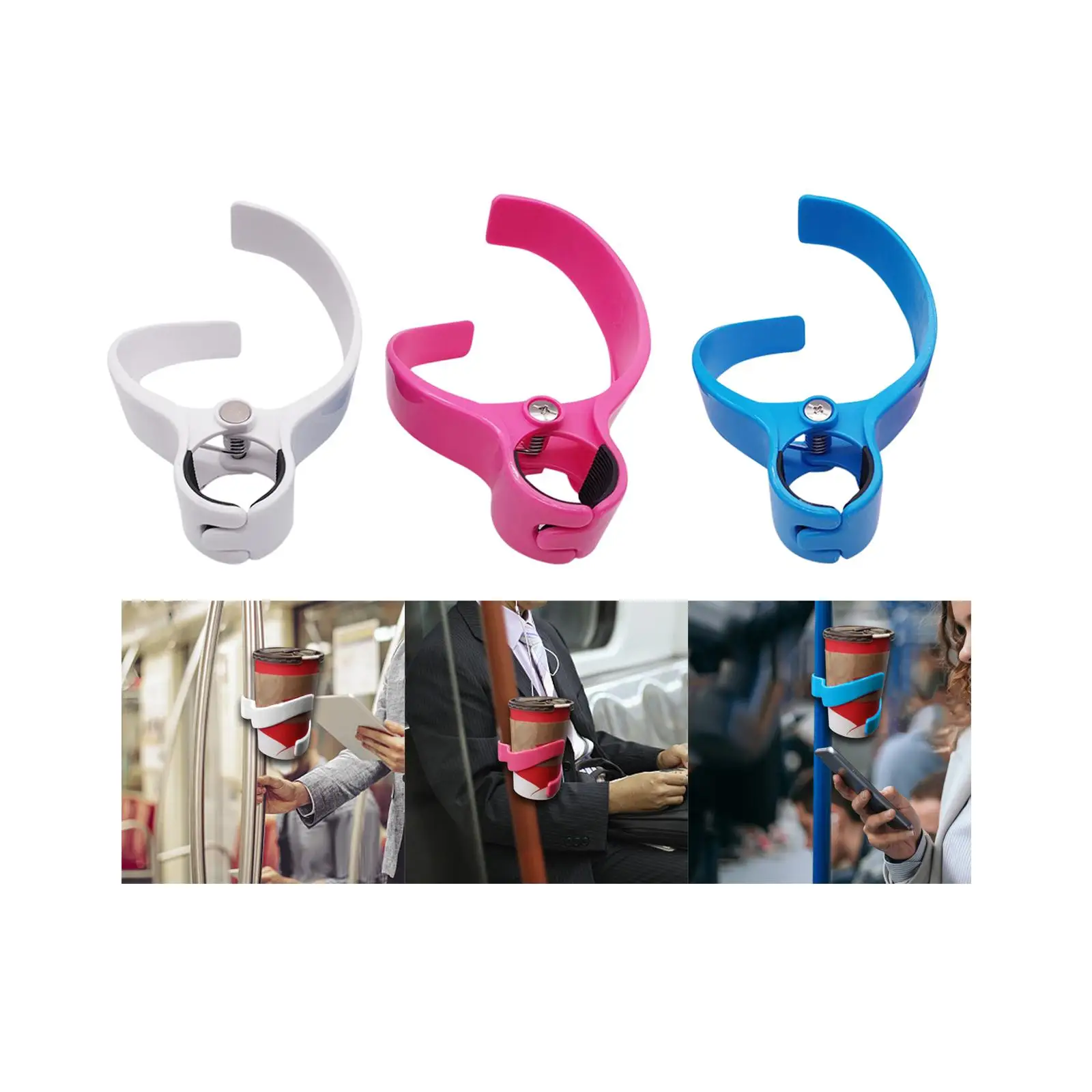 Cup Drink Holder Clip on Easy to Install Coffee Mug Holder Stable Pram Cup Drink