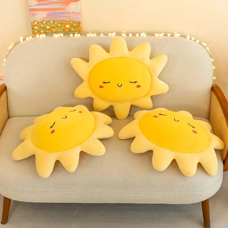 Sun Cloud Shape Car Headrest Pillow Soft Neck Support Home Decoration Cushion for Vehicle 3