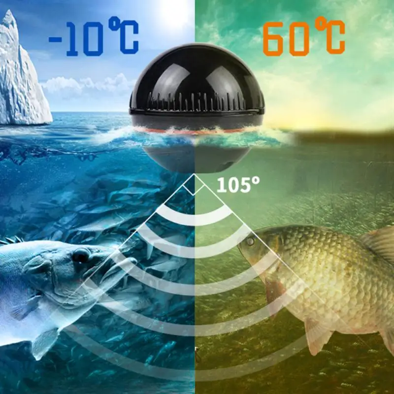 Erchang XA02 Wireless Bluetooth Smart Sonar Fish Finder 48m 160ft Portable Outdoor Fishing Equipment IOS Android