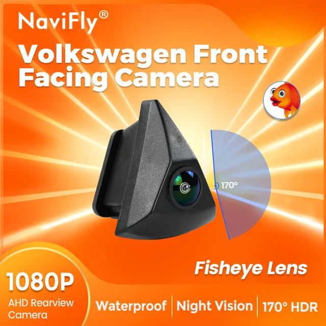Caméra frontale avec emblème VW, 1080P, pour VW Golf 4 5 6 7 MK4 MK5 MK6 MK7 Passat B6 B8 CC Polo 6R T4 T5 Tiguan Touran 1
