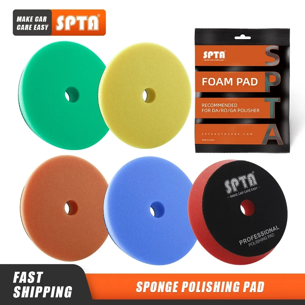 Car Polishing Foam Pad T Shape Sponge for DA/RO/GA Car Polisher 1PC 3"(80mm)/5"(125mm)/6"(150mm)
