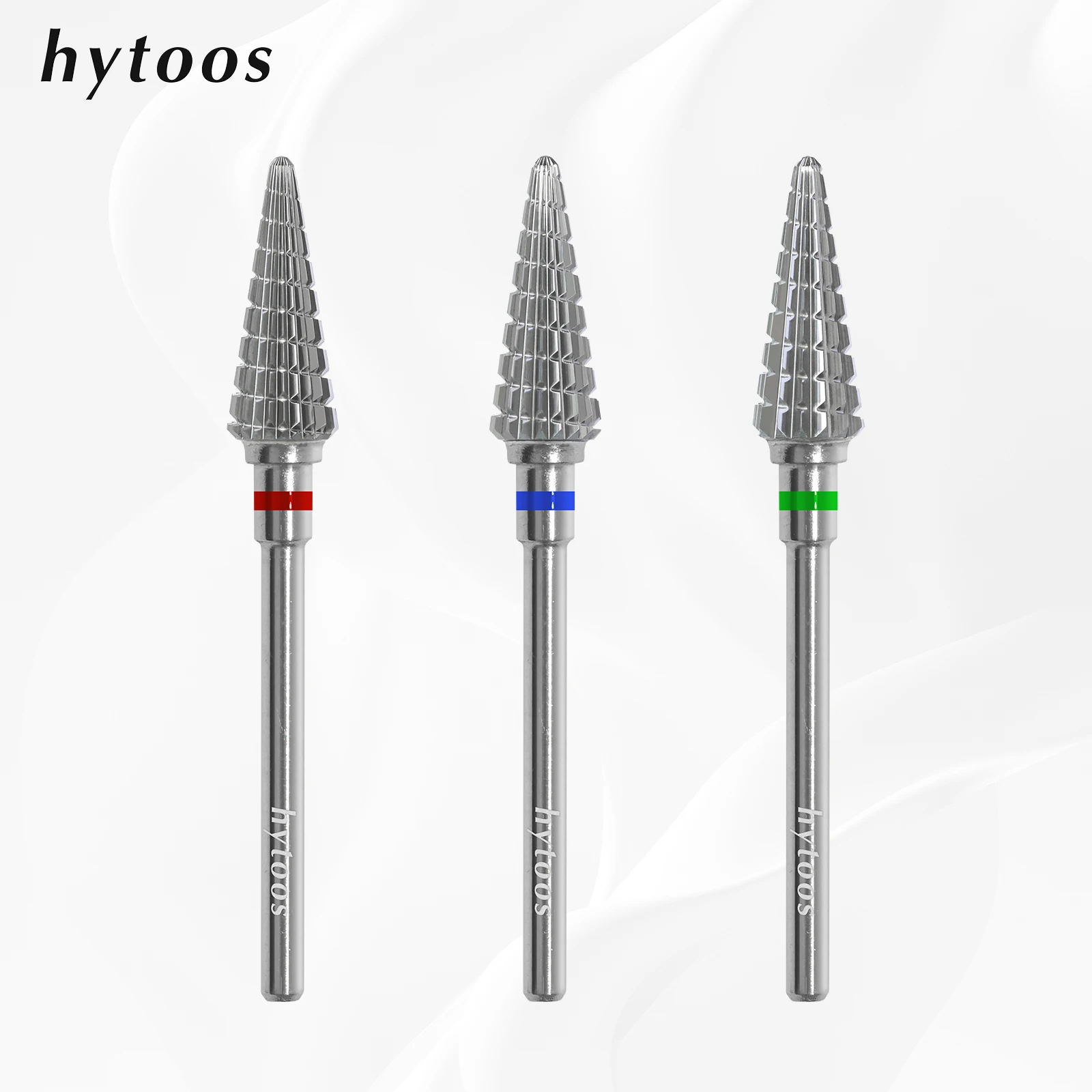 Nail Drill Bit Two-way Cone 15mm Taper Carbide Manicure Soft Gel Removal Nails Edge Cuticle Clean Tool