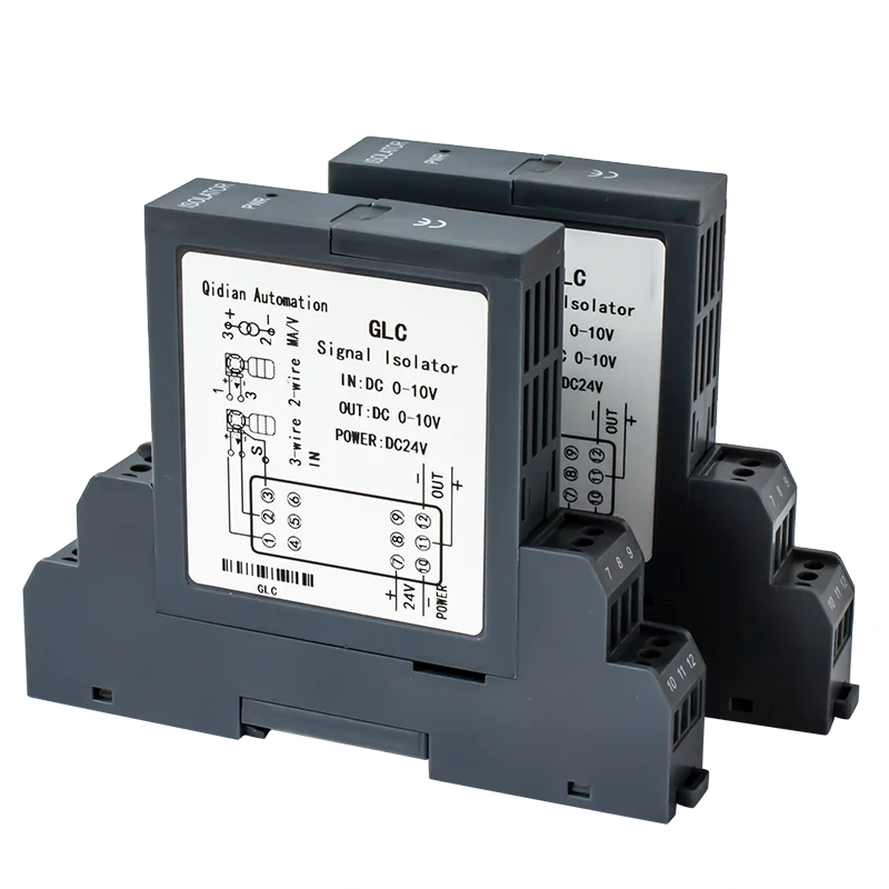 

Intelligent Analog Signal Isolators 1 In 1 Out 4-20ma 0-75mv 0-10v Current Signal Converter DC24V Signal Isolator