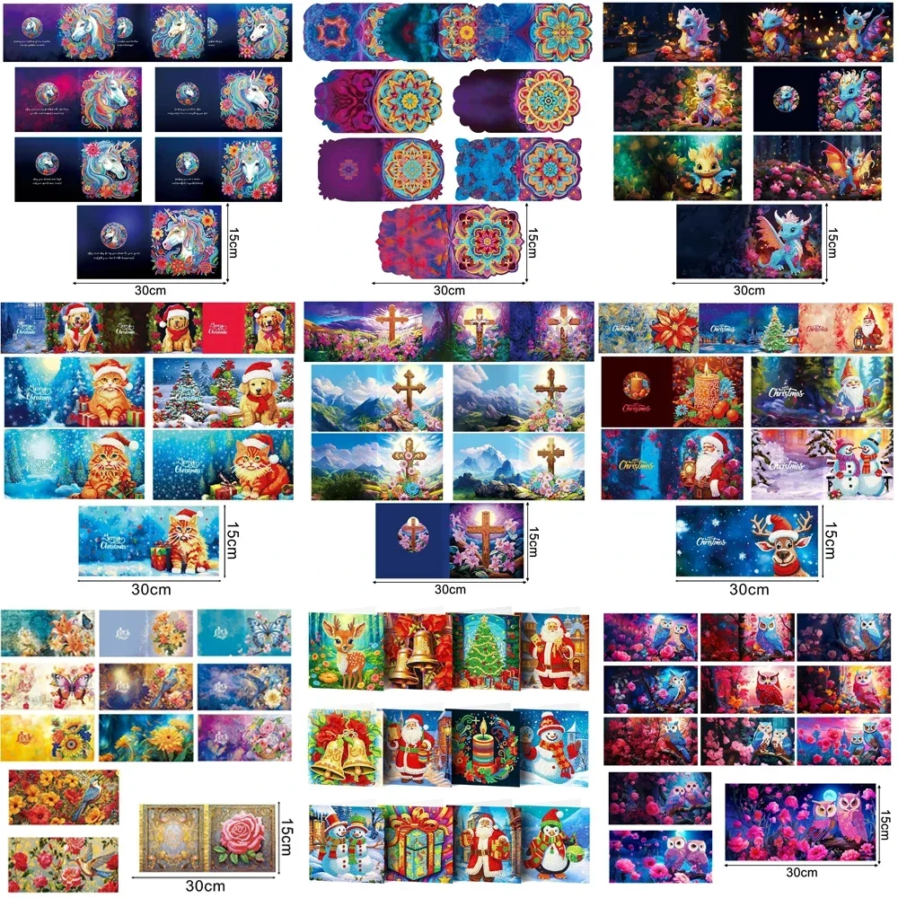 

Алмазная живопись «сделай сам», поздравительная открытка, крест дурмана, цветок, животное, открытка, алмазная роспись, вышивка ручной работы, мозаика, рождественский подарок