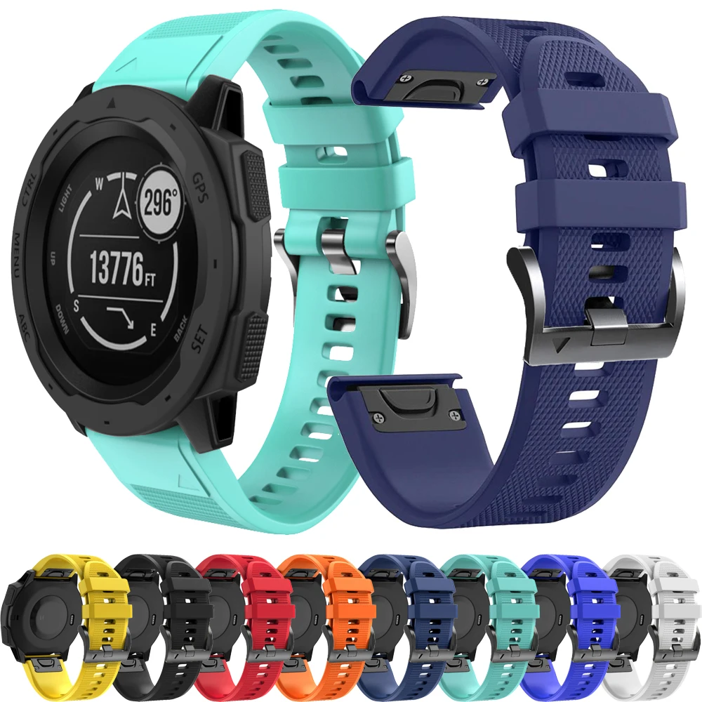 

Ремешок силиконовый для наручных часов QuickFit, 26/22 мм, для Garmin 7X 7 Pro, браслет для наручных часов Instinct 2 Fenix 6X 6Pro 5X 5 Plus 935 Instinct 2X