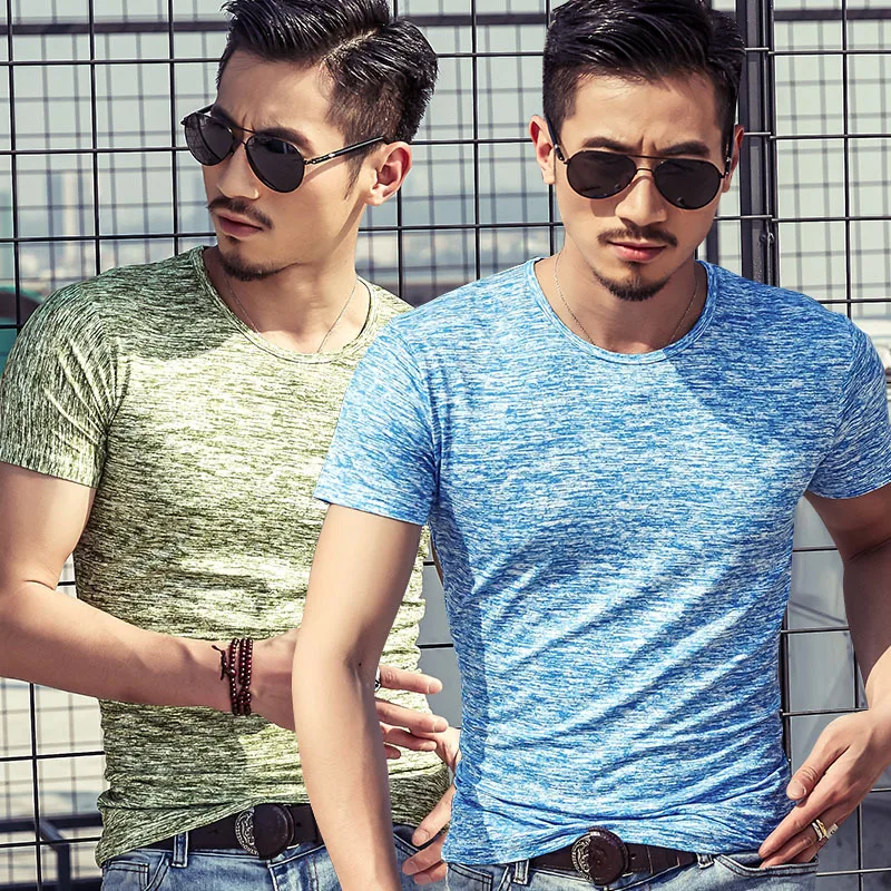 

Men Fashion Casual Summer Short Sleeve Bottoming Shirt Bodybuilding Muscle T Shirt Man Gym Clothing Fitness t Shirt MY703