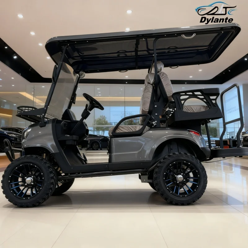 سعر جيد سيارة نادي كهربائي 4 مقاعد عربات الغولف بط...