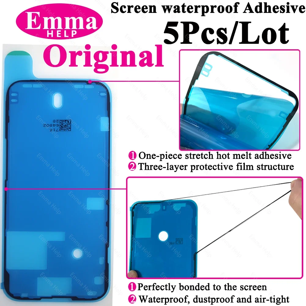 5Pcs Adesivo Impermeabile Per Iphone 13 12 11 Pro Max 14Plus 3M Adesivo Lcd Screen Frame Seal Riparazione Adesivo Accessori Iphone